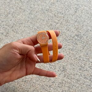 Swatch Orange Strap Watch